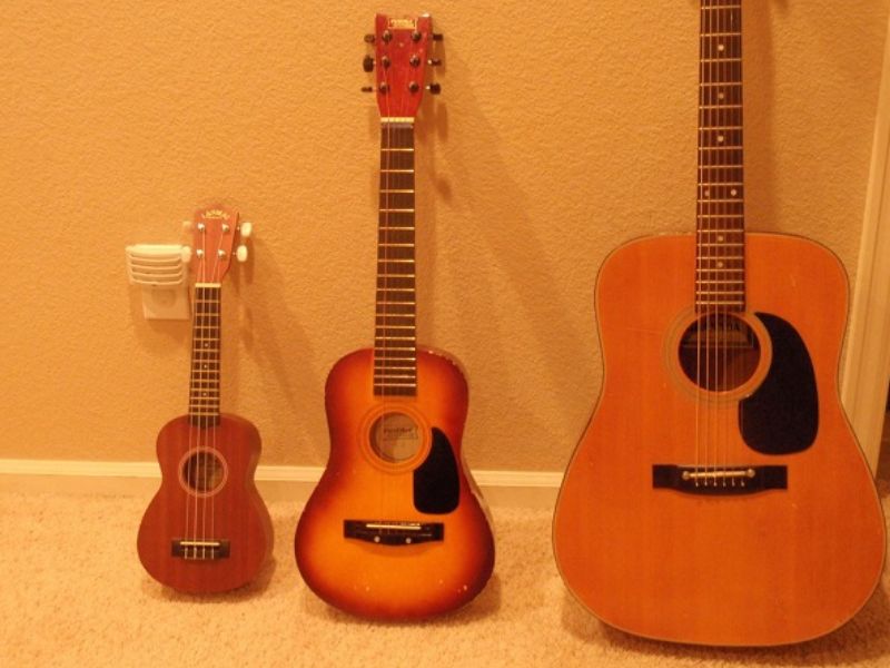 Sự khác nhau giữa Ukulele và Guitar